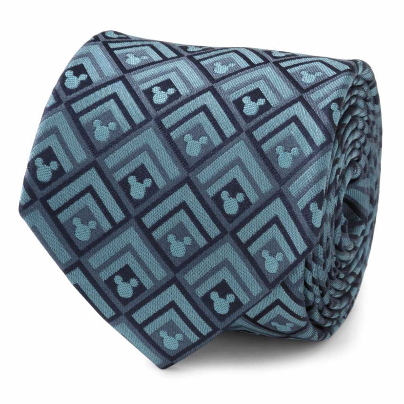Mickey Diamond Teal Mens Tie