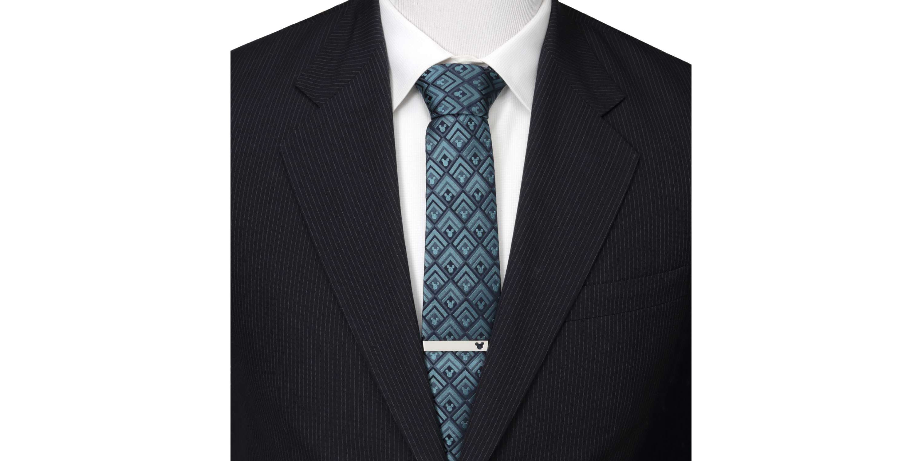 Mickey Diamond Teal Mens Tie