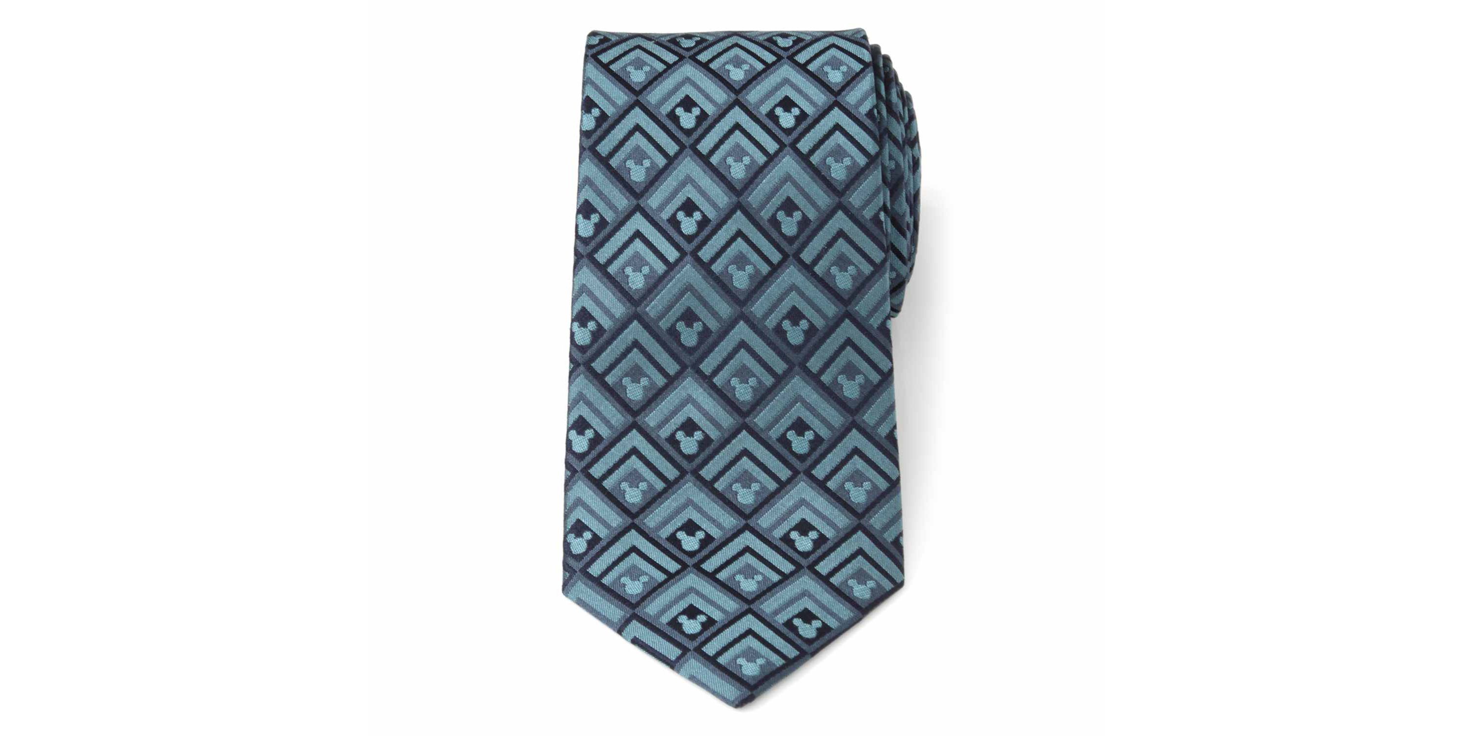 Mickey Diamond Teal Mens Tie