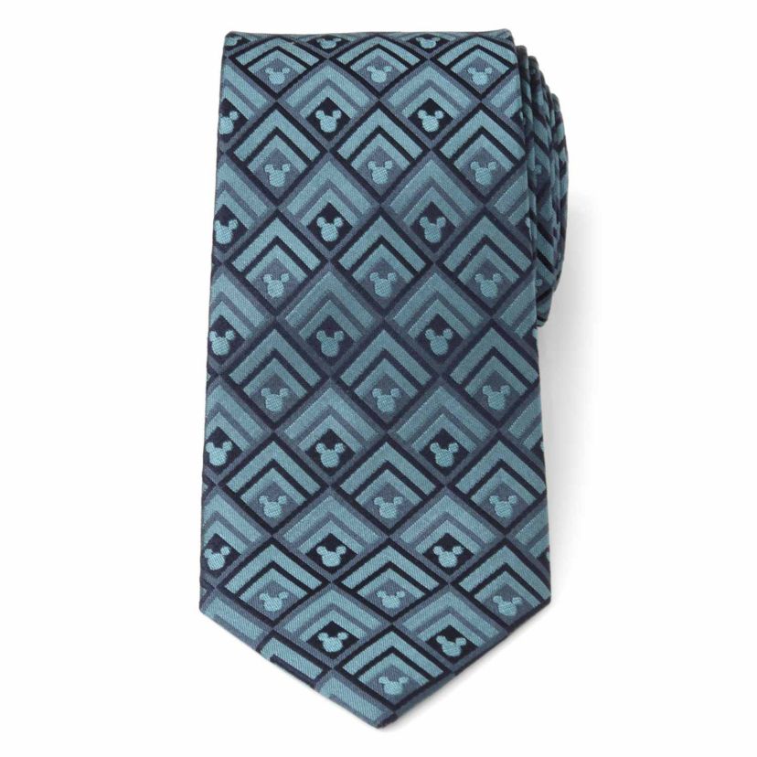 Mickey Diamond Teal Mens Tie