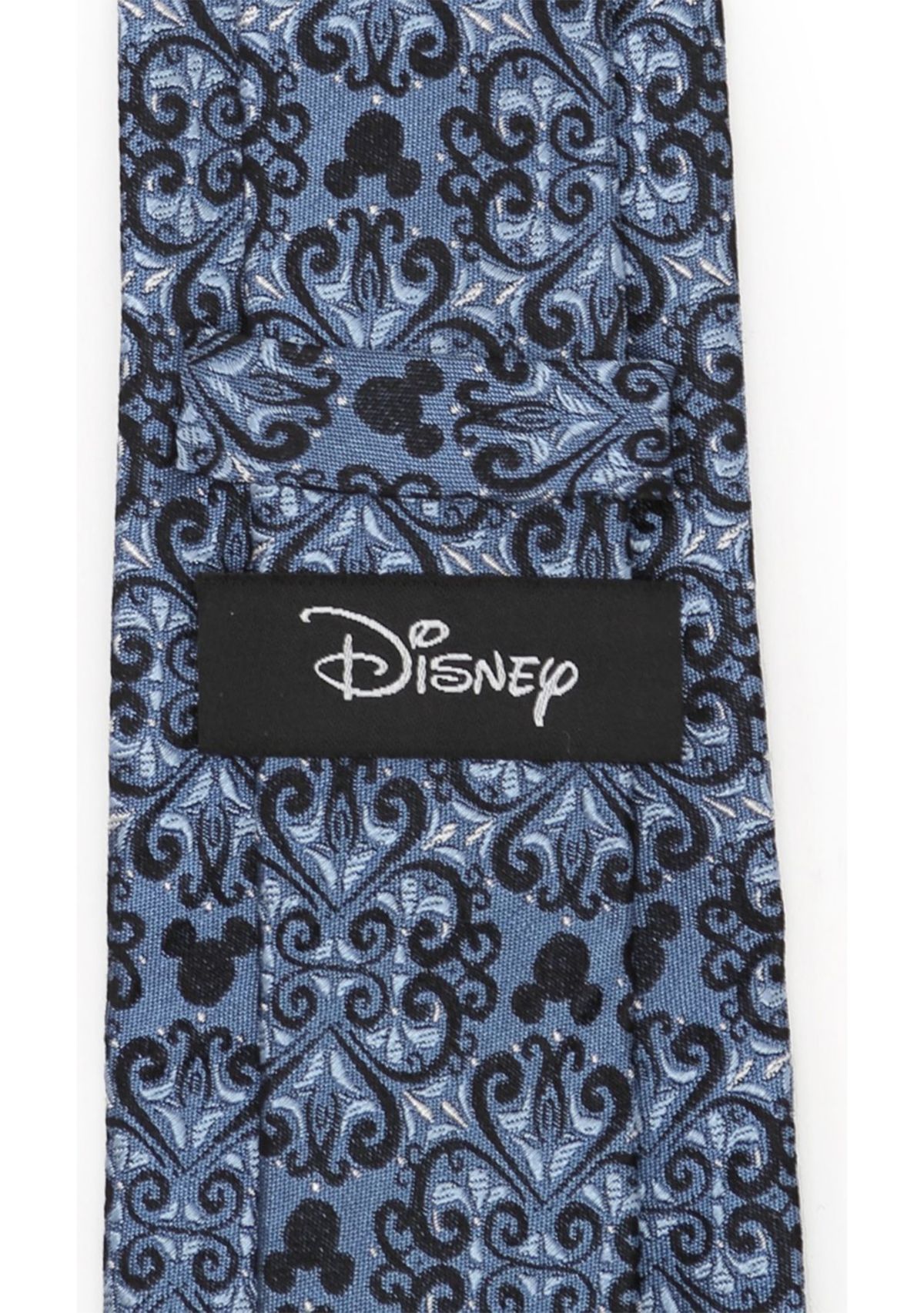 Mickey Mouse Damask Tile Blue Tie