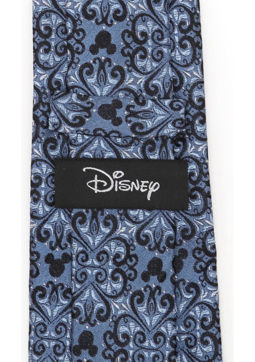 Mickey Mouse Damask Tile Blue Tie