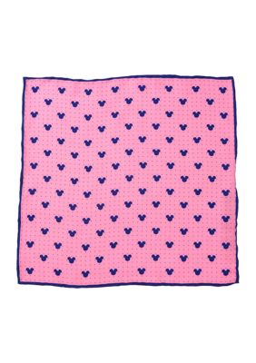 Mickey Mouse Dot Pink Pocket Square