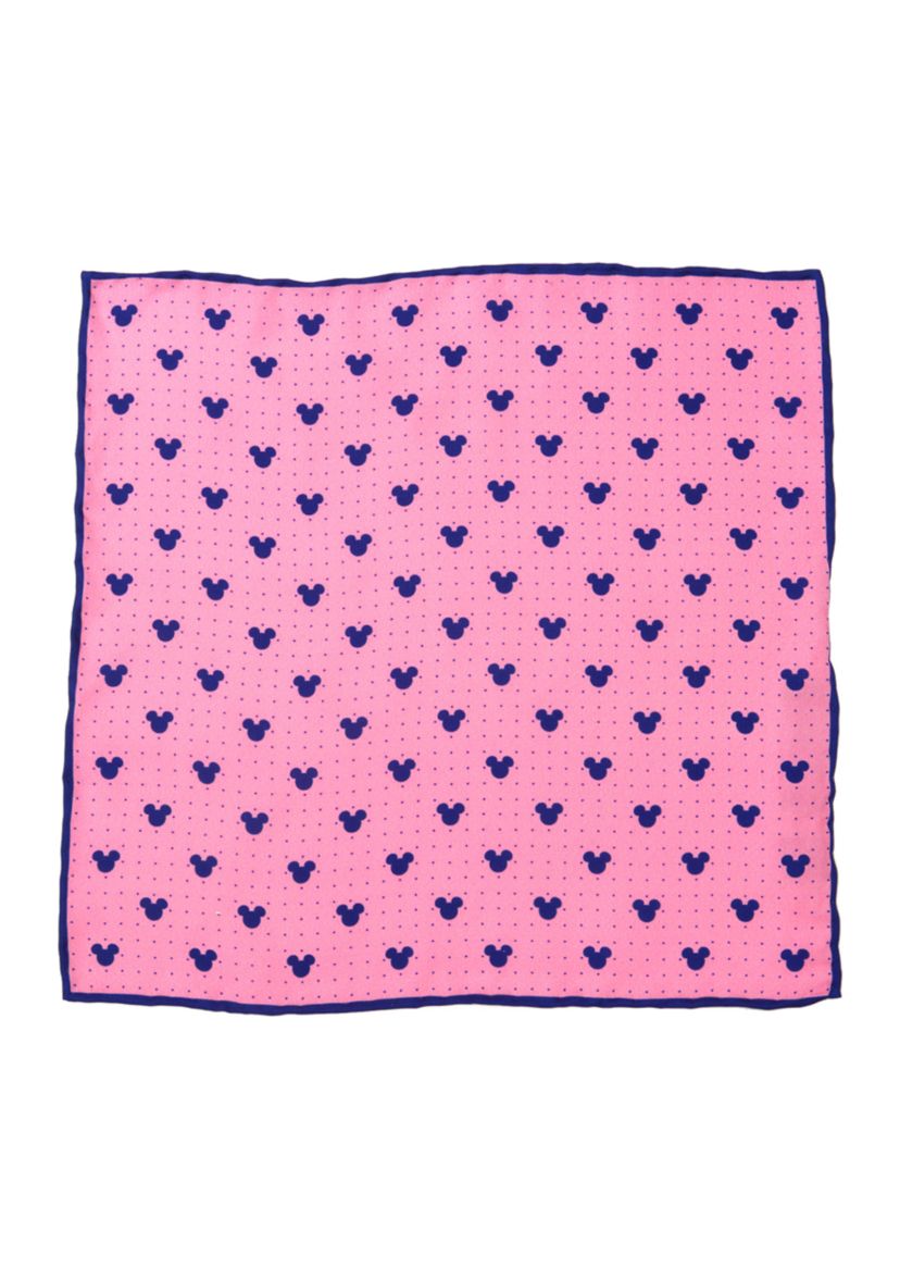 Mickey Mouse Dot Pink Pocket Square