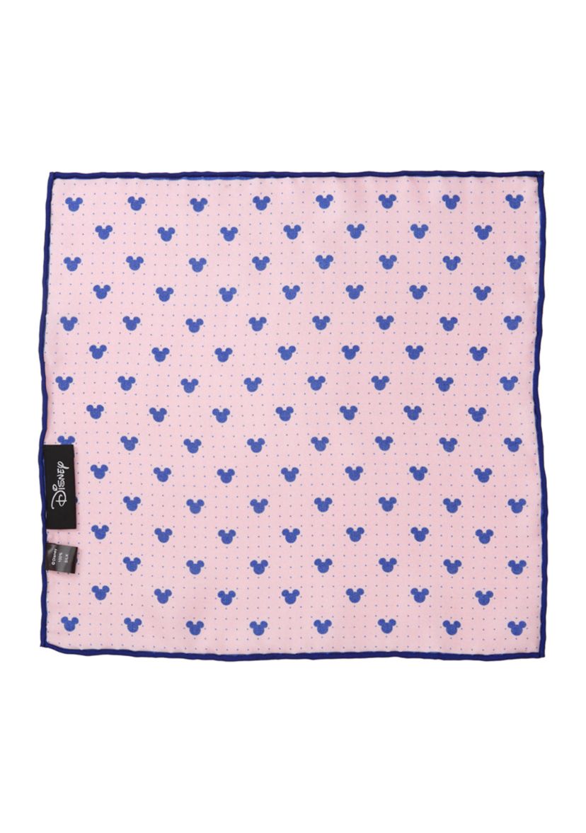 Mickey Mouse Dot Pink Pocket Square