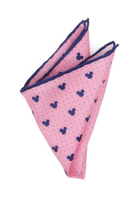 Mickey Mouse Dot Pink Pocket Square