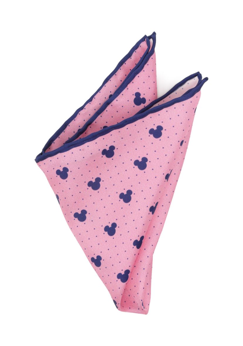 Mickey Mouse Dot Pink Pocket Square