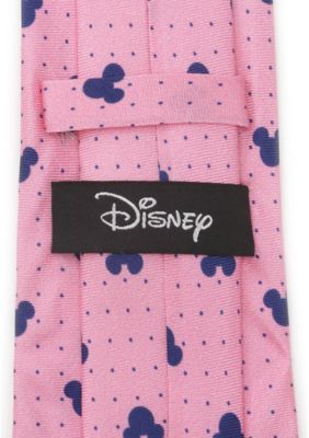 Men's Mickey Mouse Dot Pink Tie