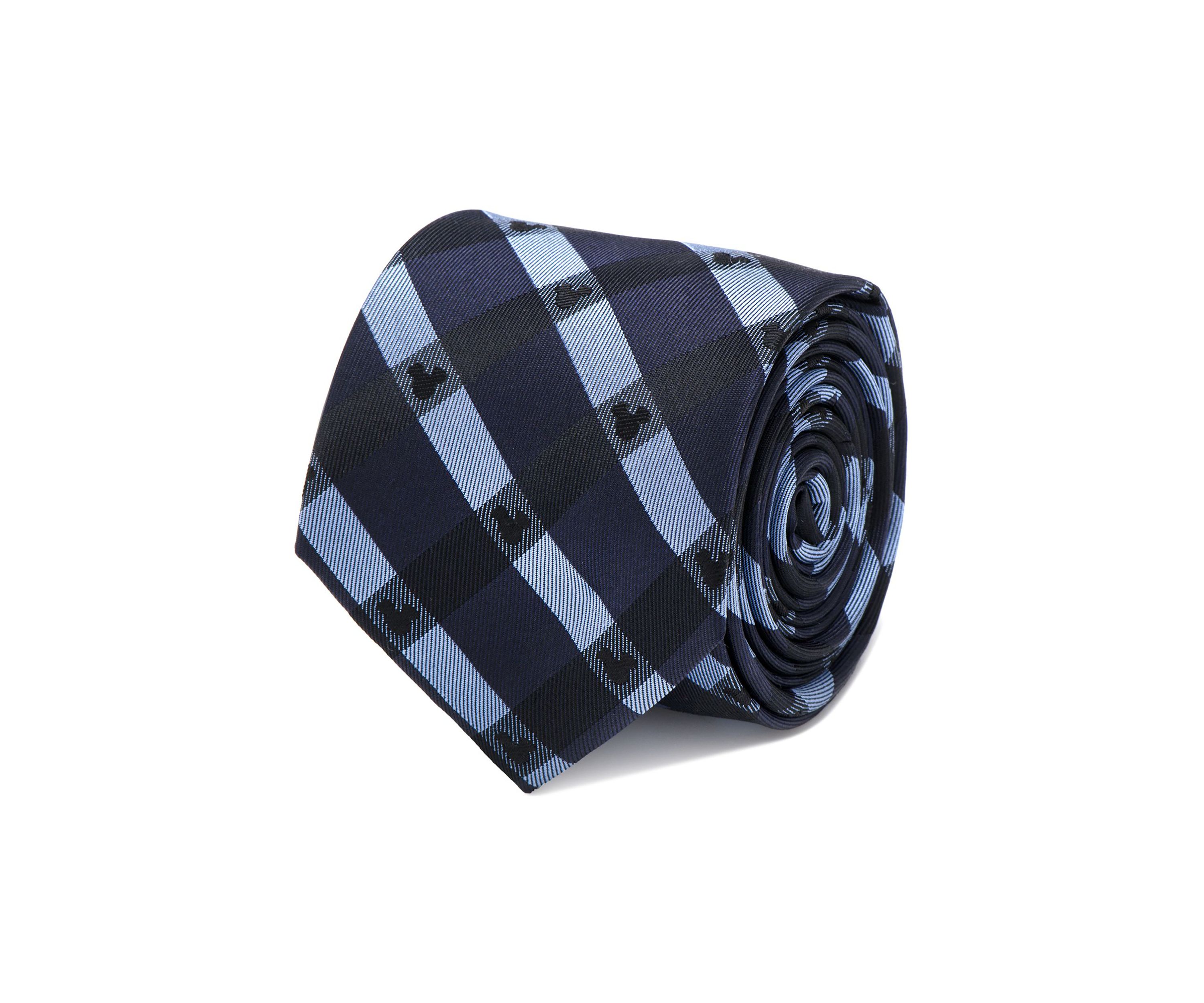 Mickey Mouse Blue Plaid  Tie