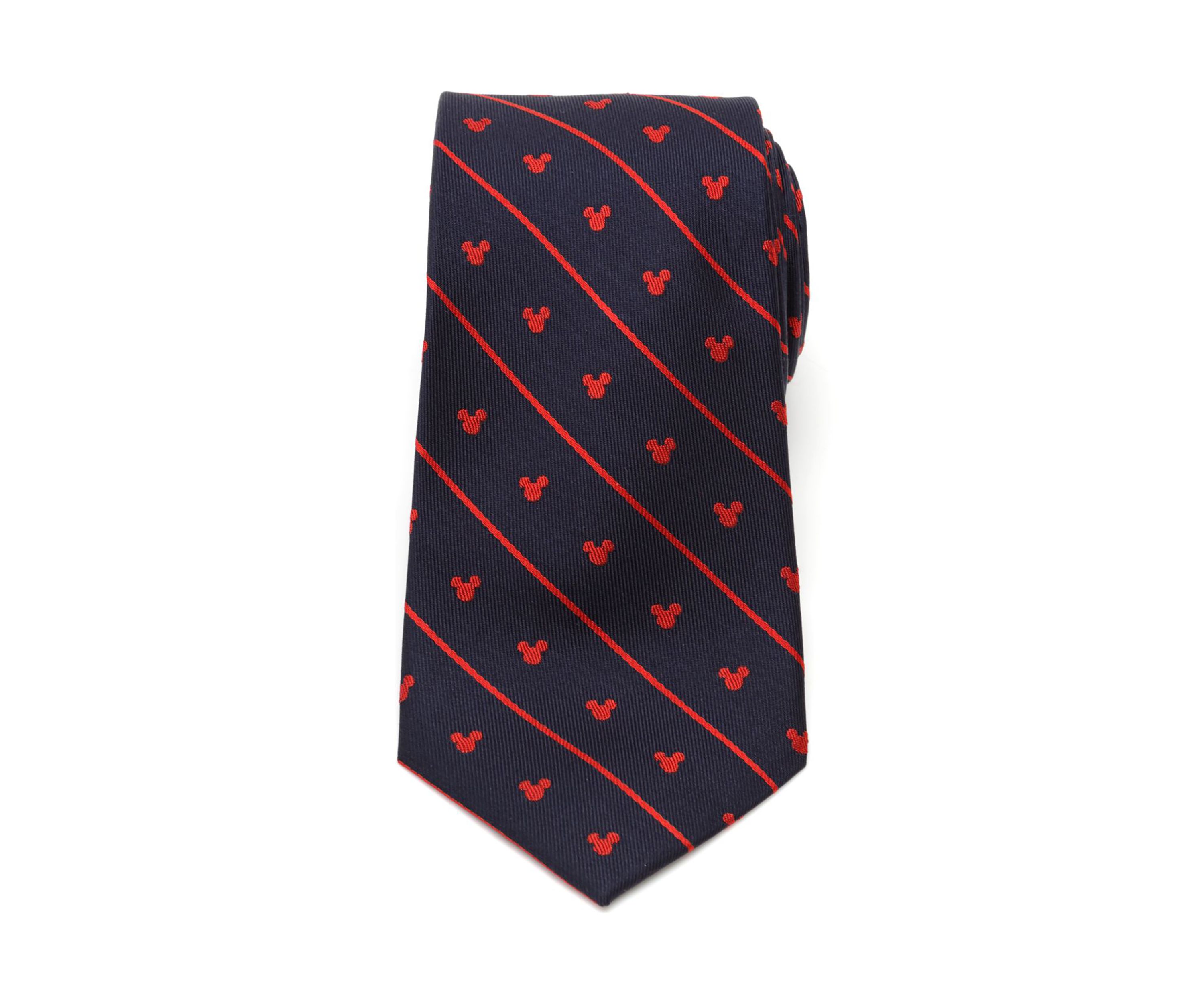 Mickey Mouse Navy Pinstripe Tie