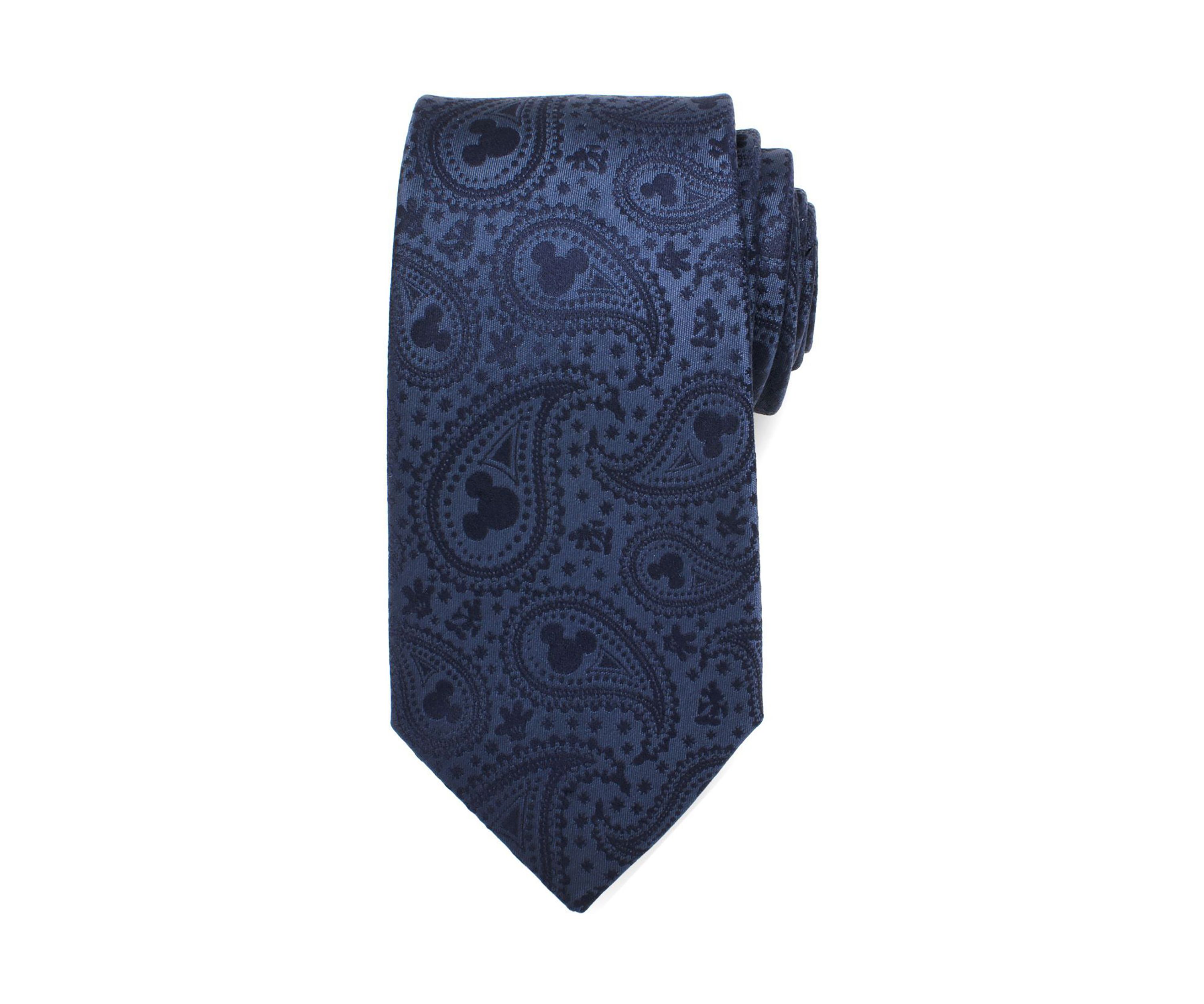 Mickey Mouse Navy Paisley Tie