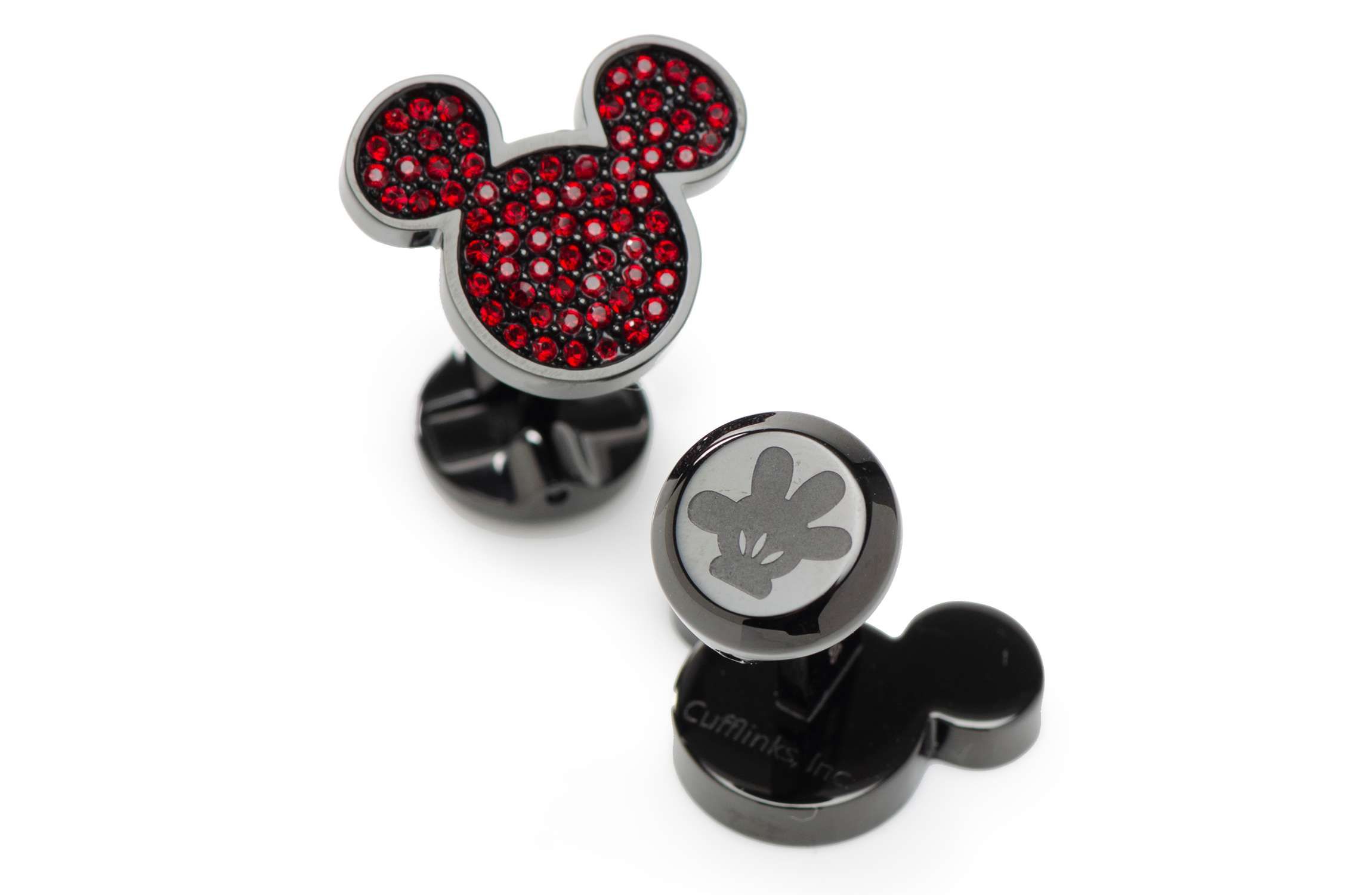 Mickey Mouse Maroon Crystal Cufflinks