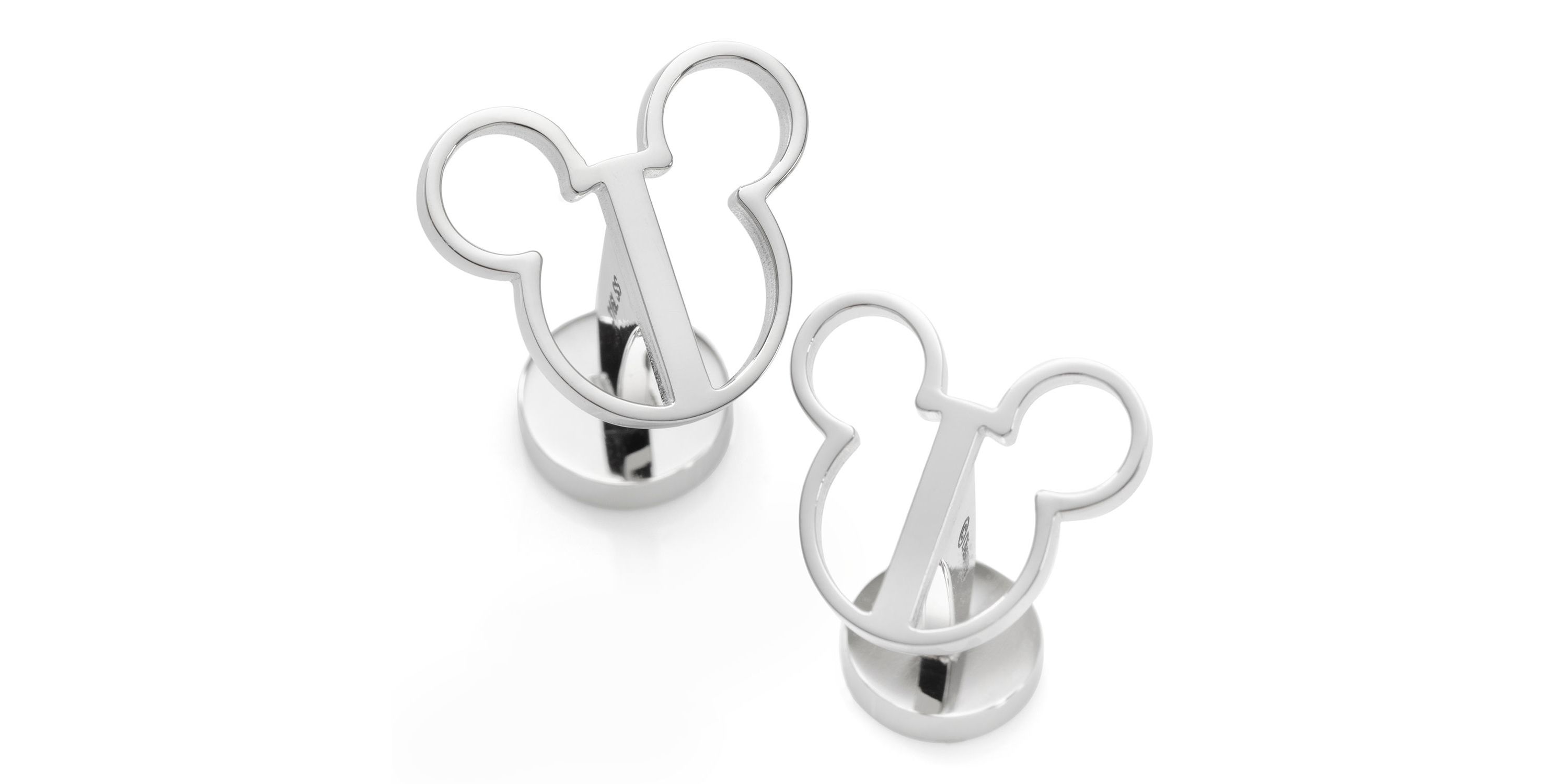 Mickey Mouse Silhouette Cutout Cufflinks