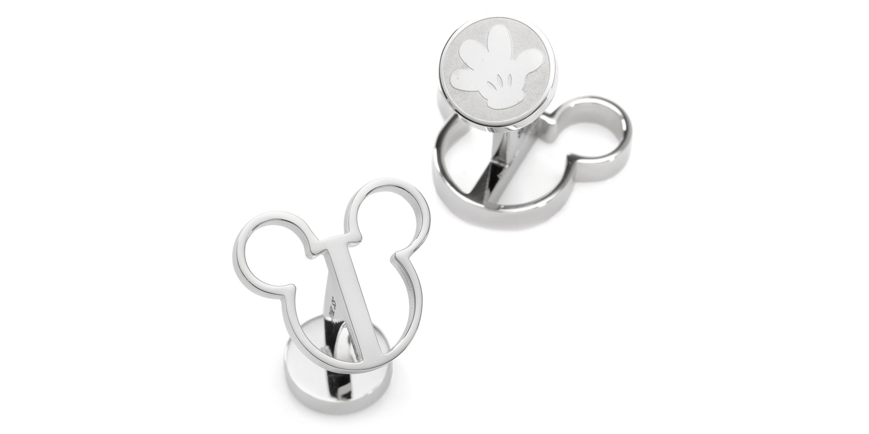 Mickey Mouse Silhouette Cutout Cufflinks