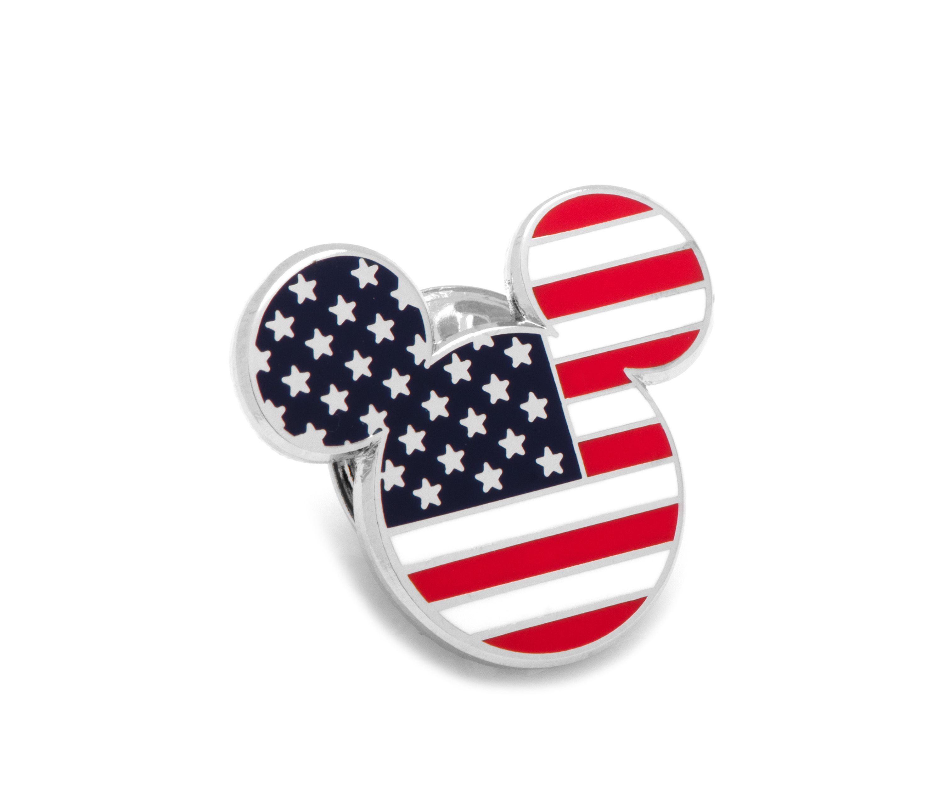 Stars and Stripes Mickey Mouse Lapel Pin