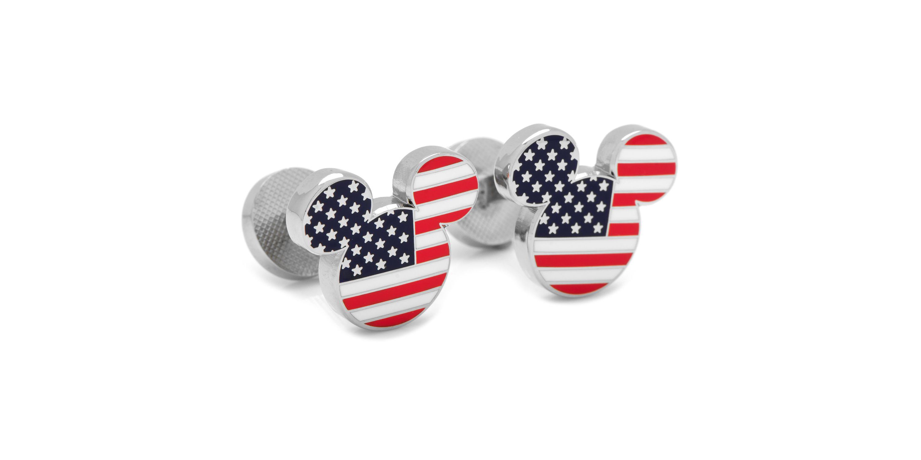 Stars and Stripes Mickey Mouse Cufflinks