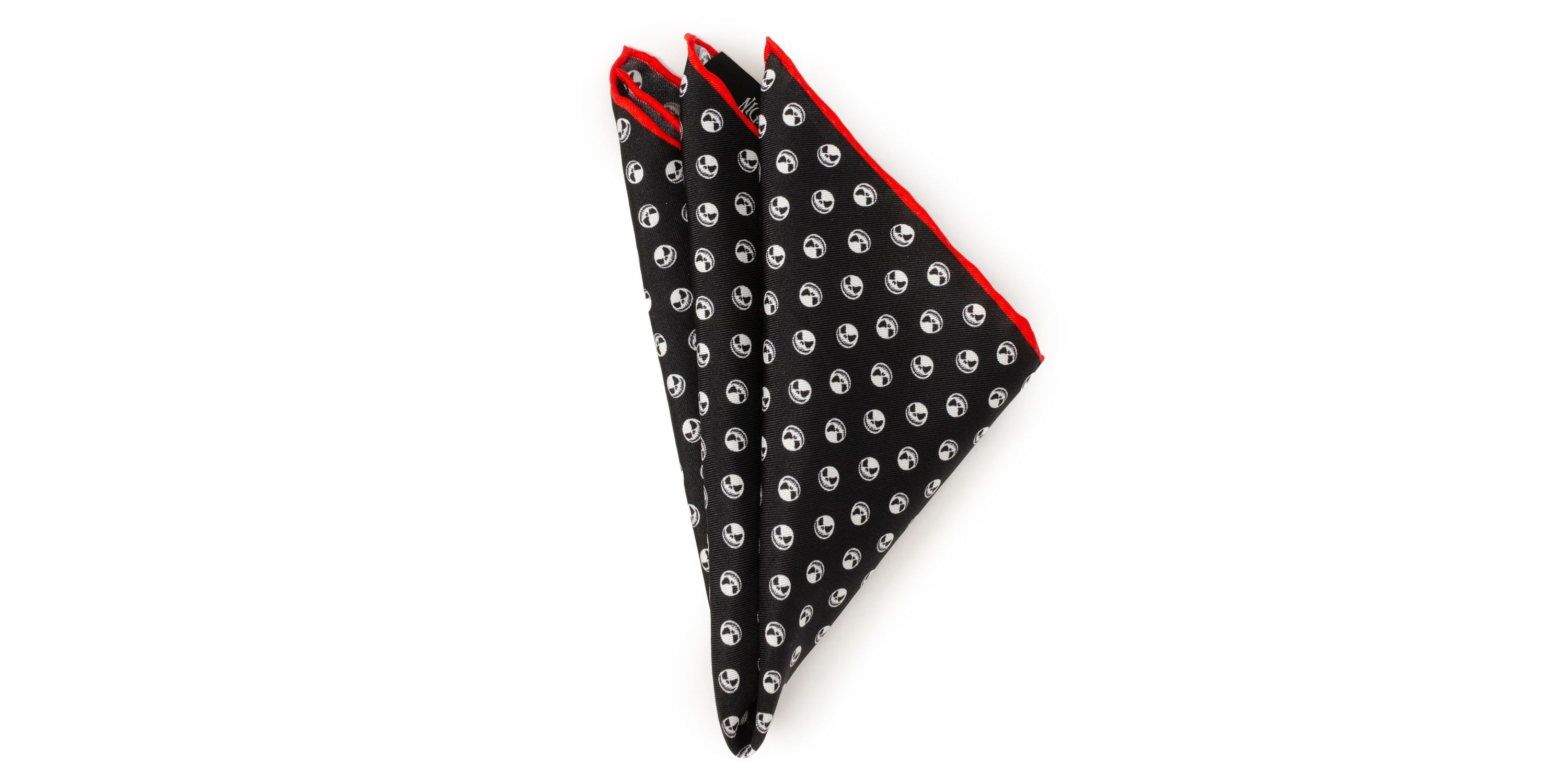 Jack Skellington Black Pocket Square