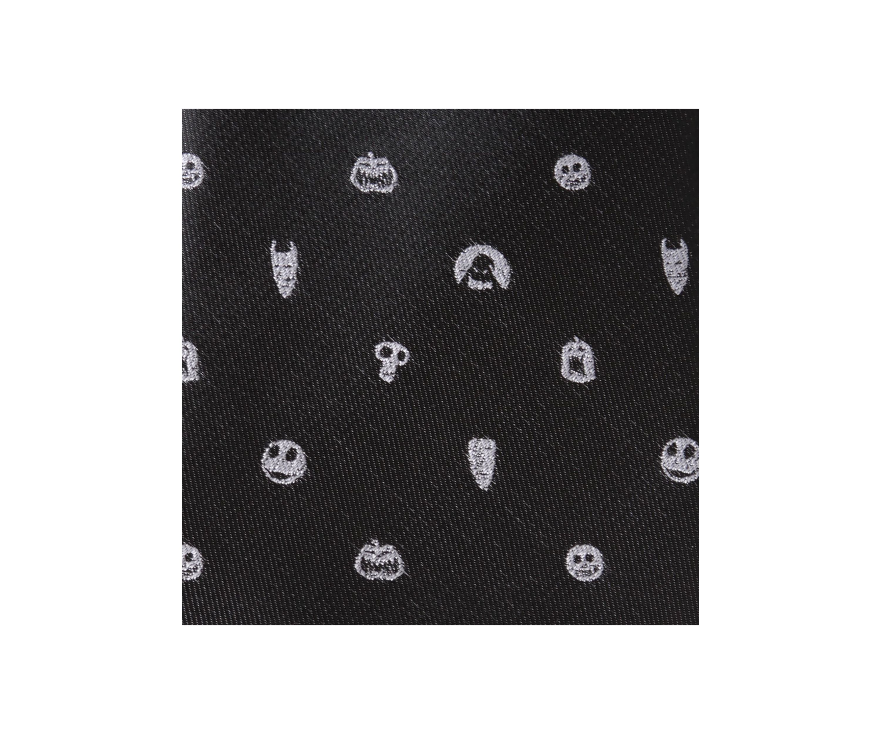 Nightmare Before Christmas Black Gray Tie