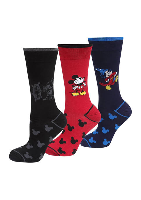 Disney Mickeys 90th Anniversary 3 Pair Socks Gift