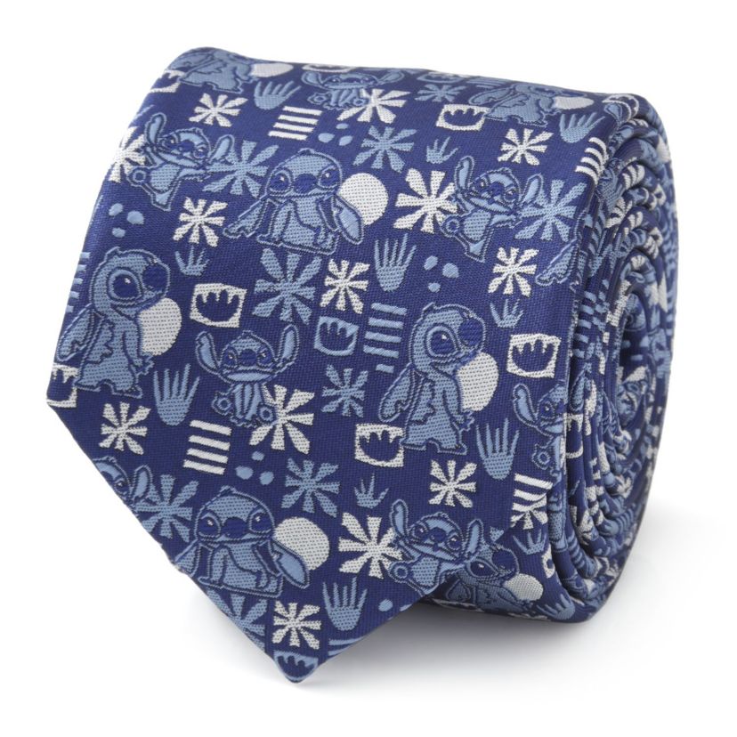 Stitch Blue Tropical Tie