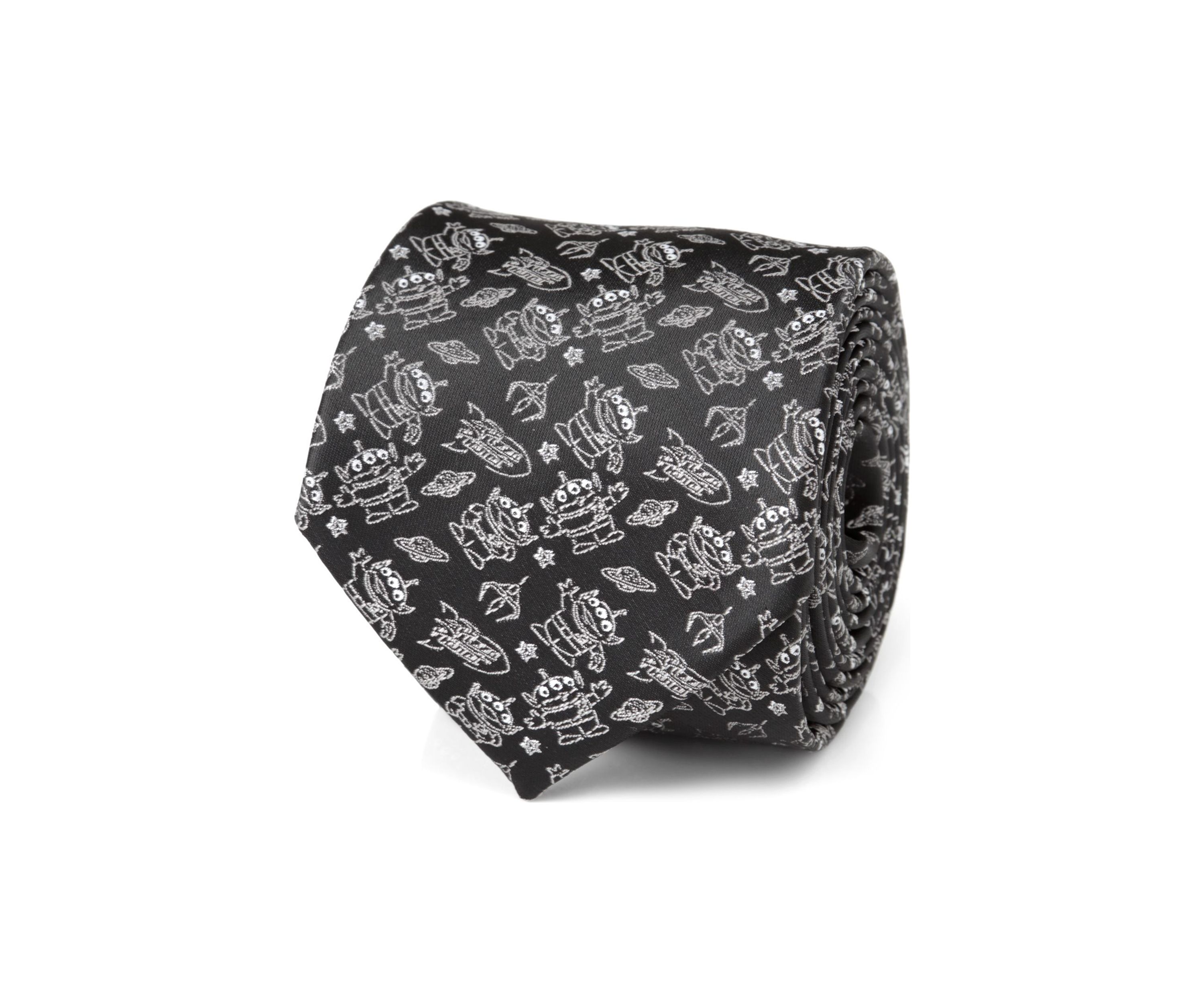 Toy Story Alien Print Black Tie