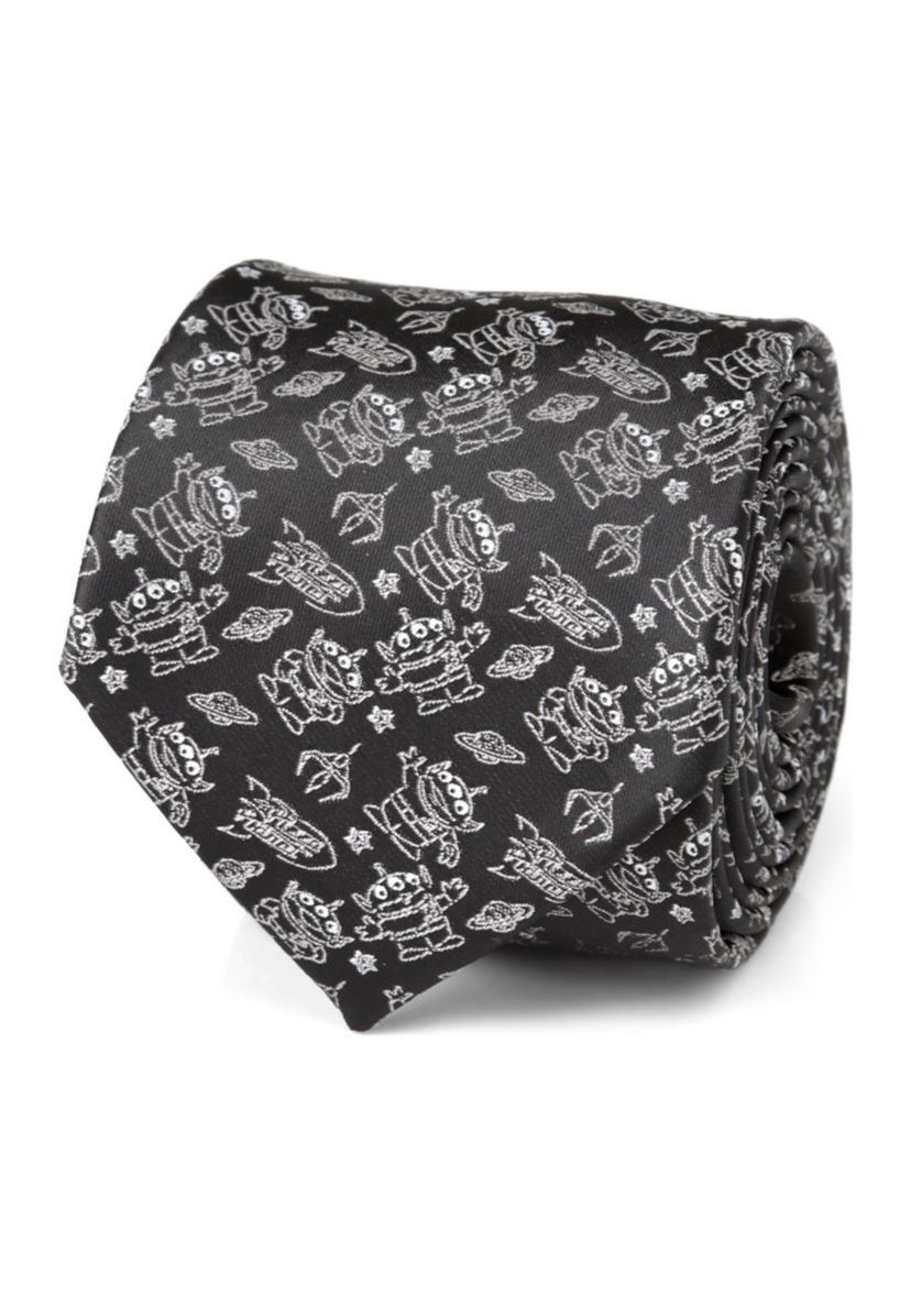 Toy Story Alien Print Black Tie