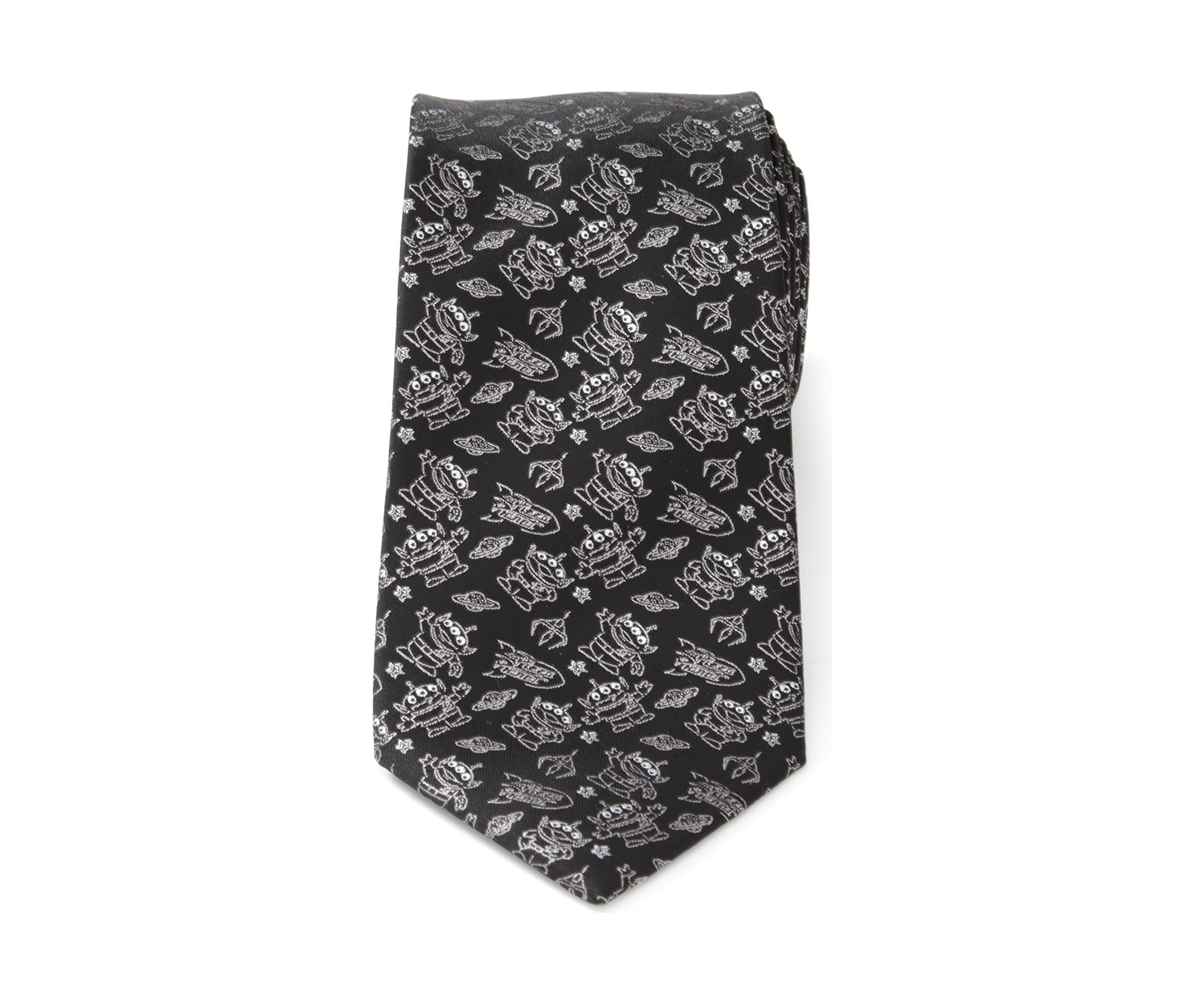Toy Story Alien Print Black Tie