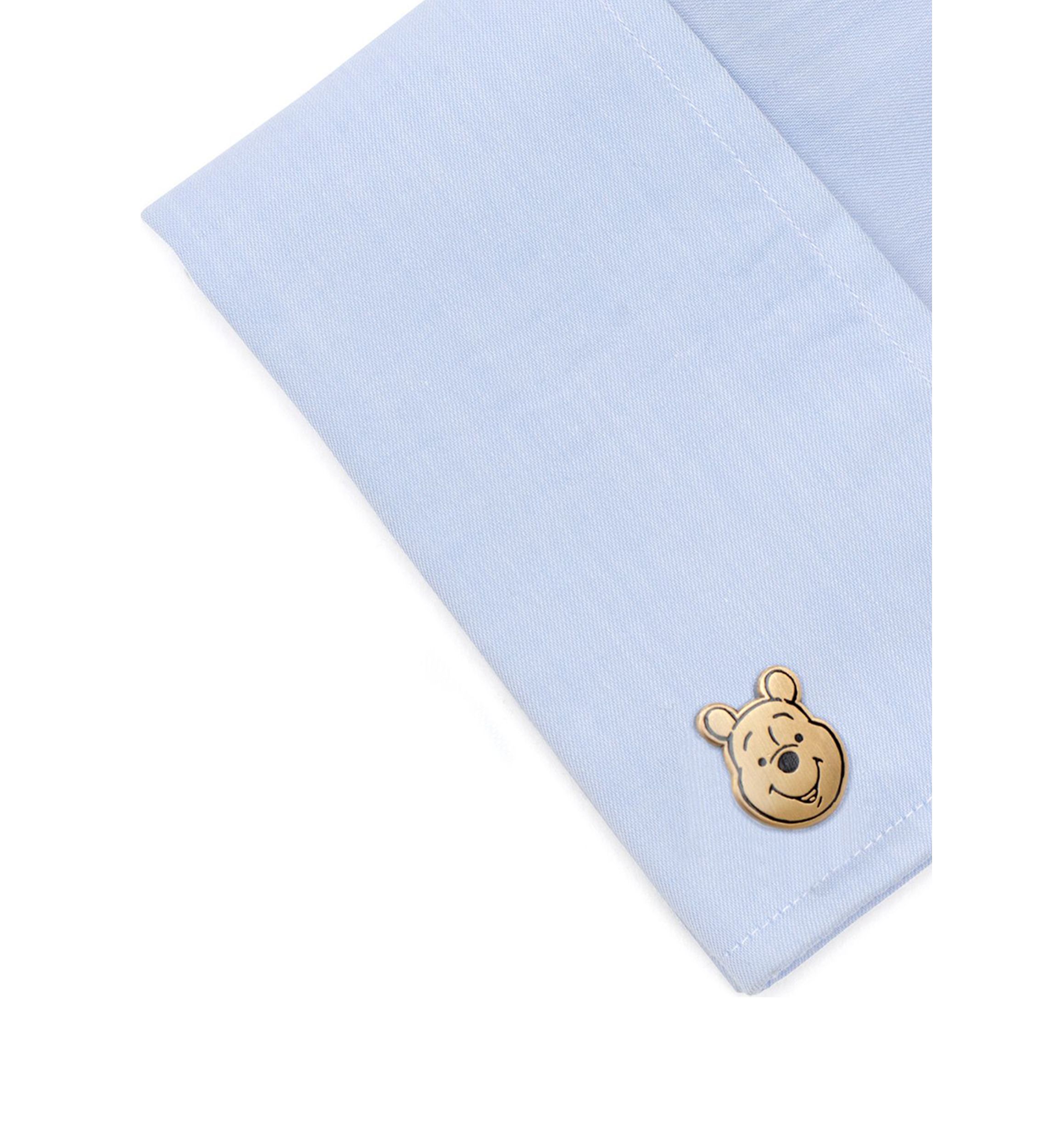 Winnie The Pooh Face Gold Cufflinks