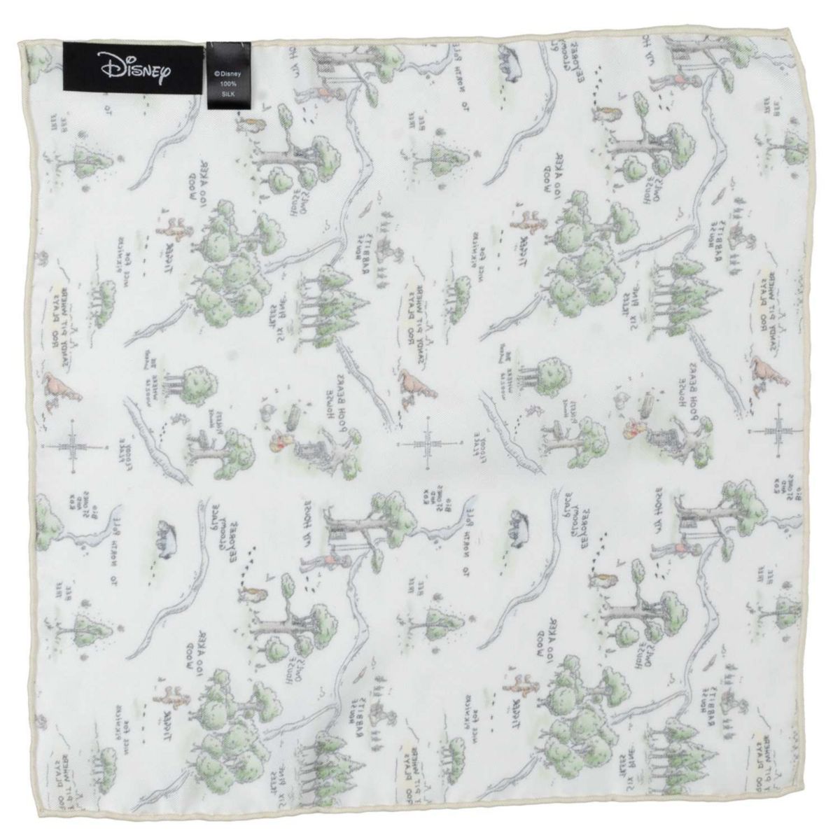 Winnie The Pooh Map Pocket Square
