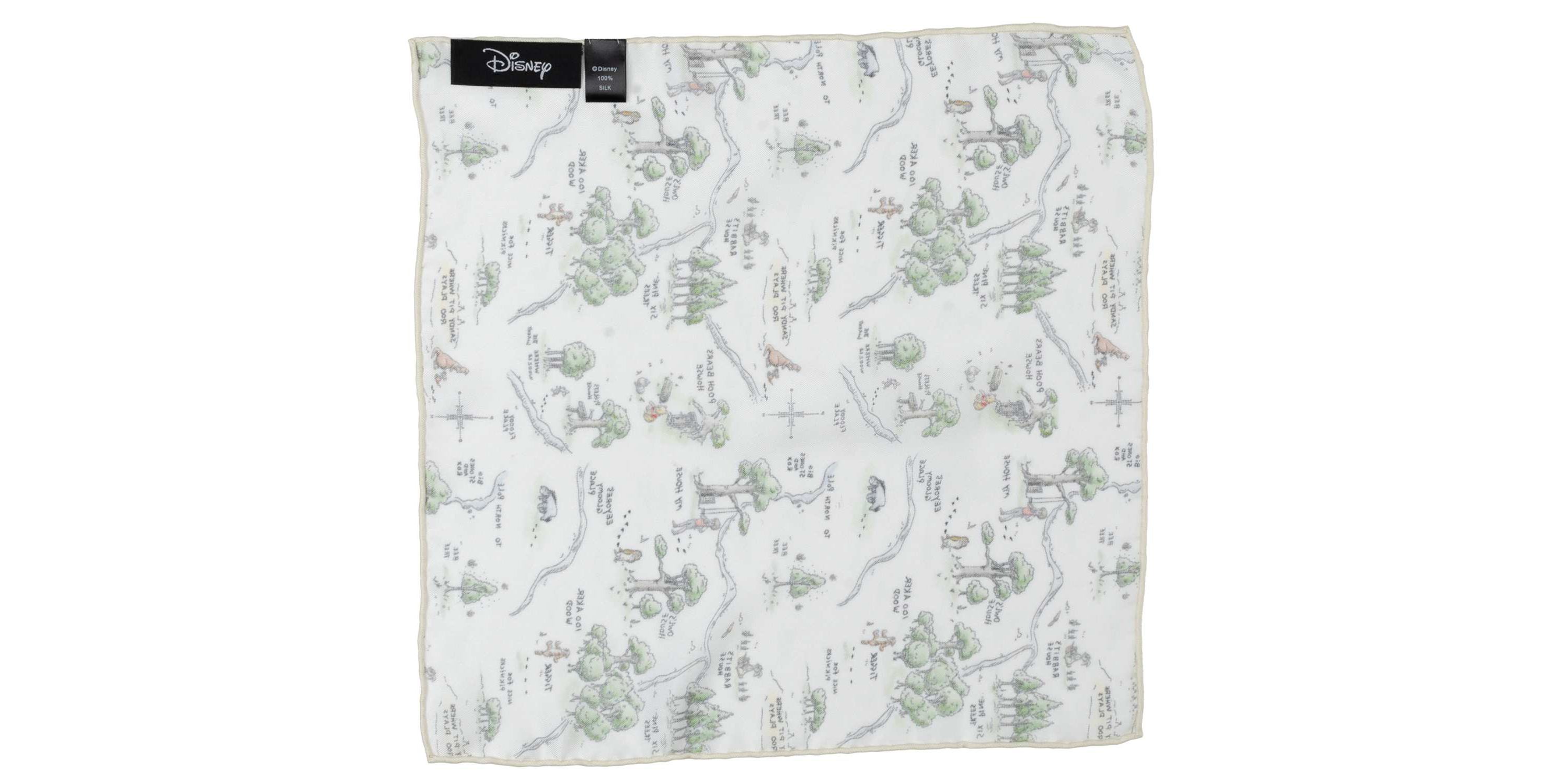Winnie The Pooh Map Pocket Square