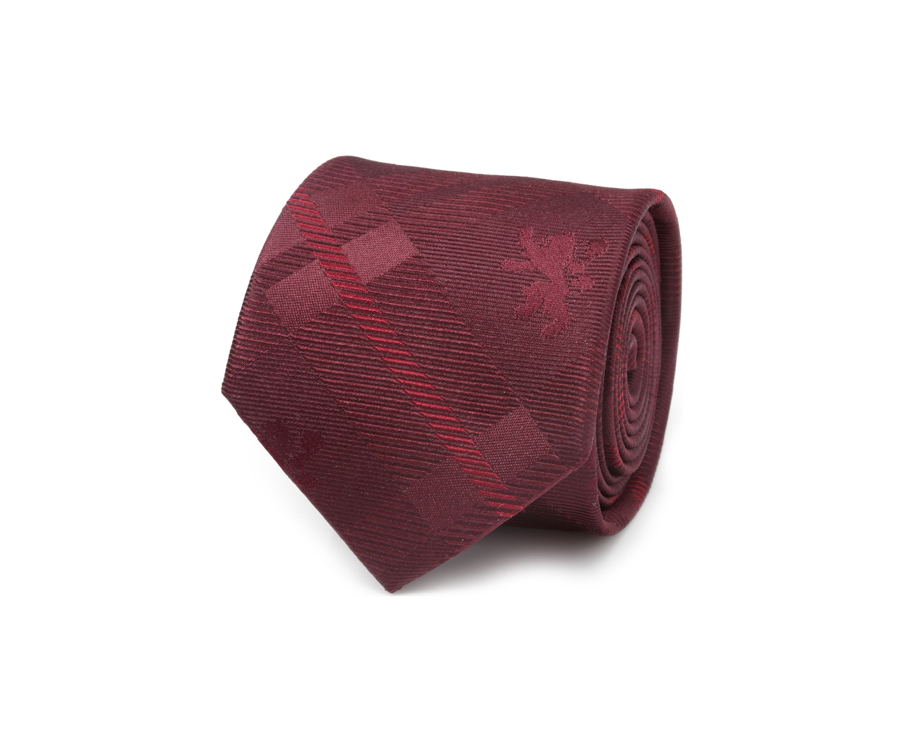 Mens Lannister Lion Red Plaid Silk Tie