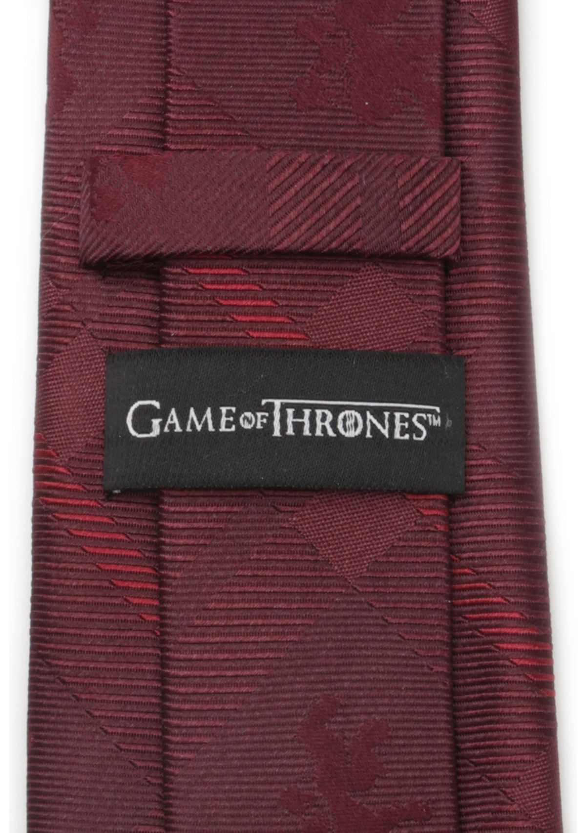 Mens Lannister Lion Red Plaid Silk Tie