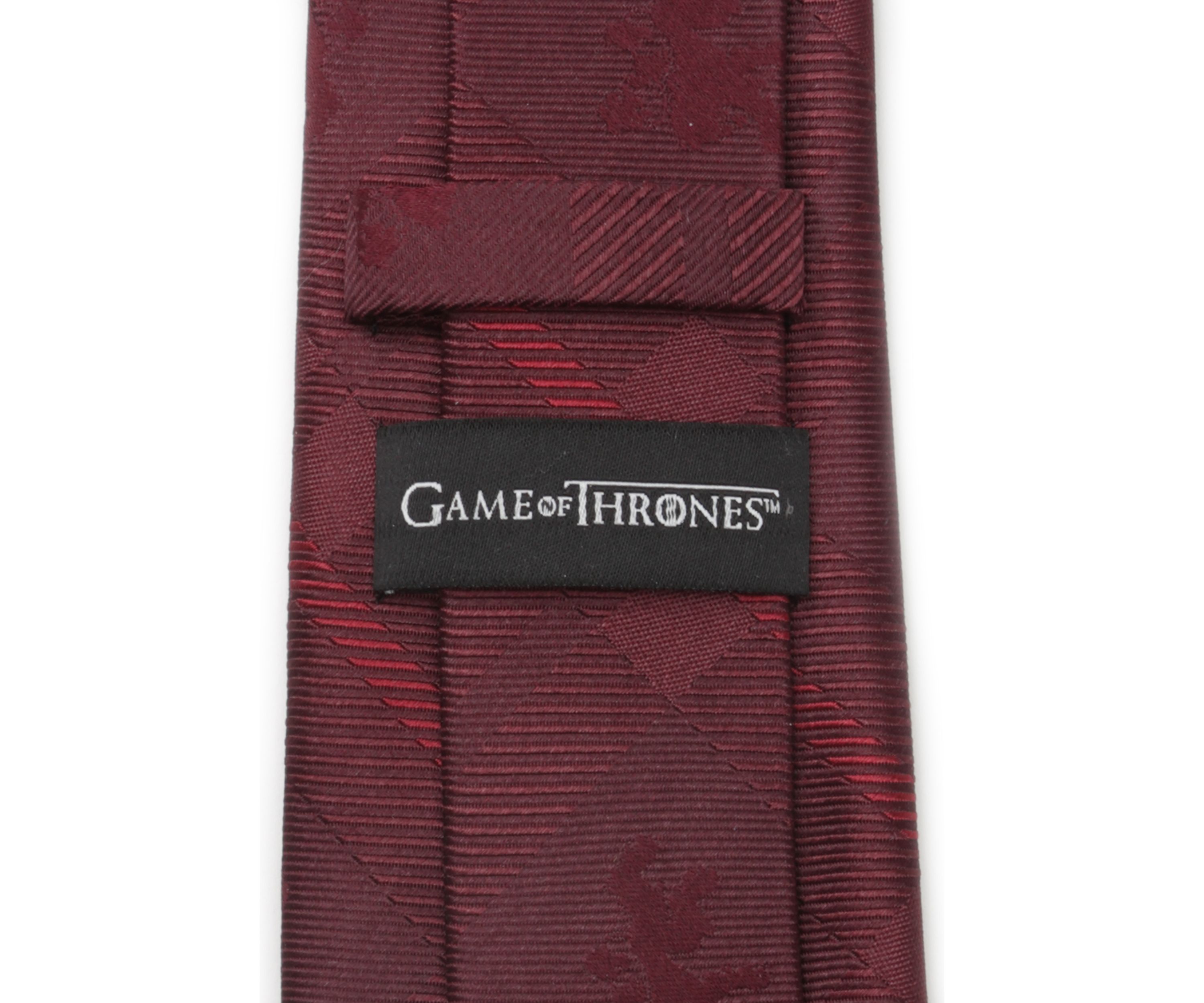 Mens Lannister Lion Red Plaid Silk Tie
