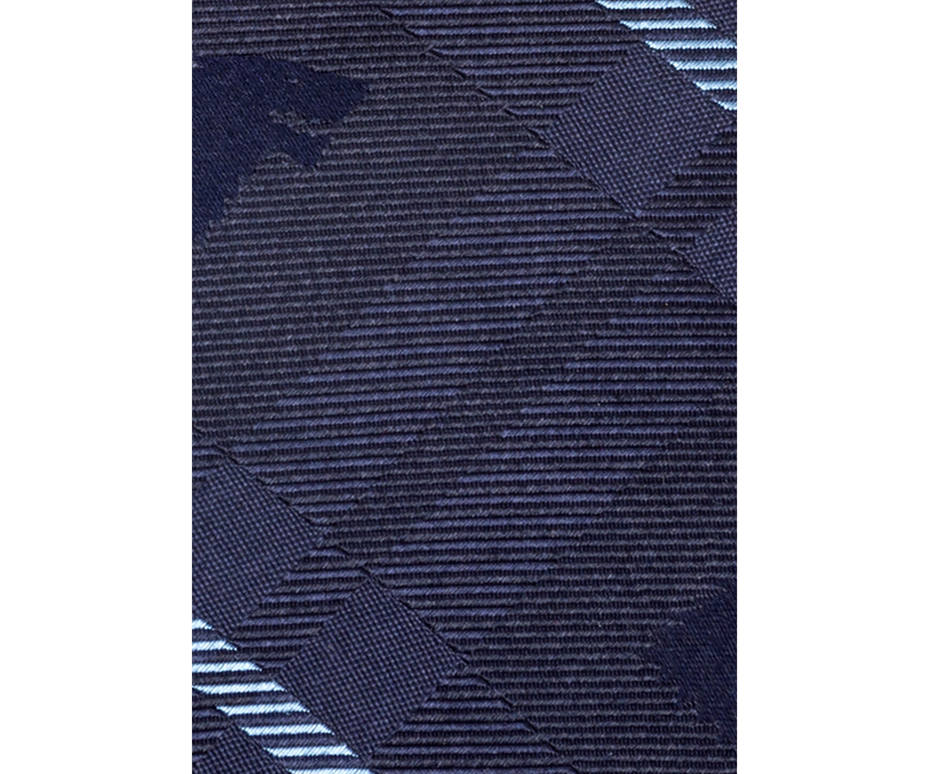 Mens Stark Direwolf Blue Plaid Silk Tie
