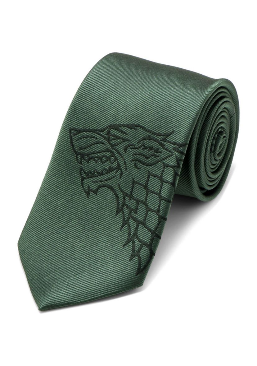 Stark Direwolf Green Tie