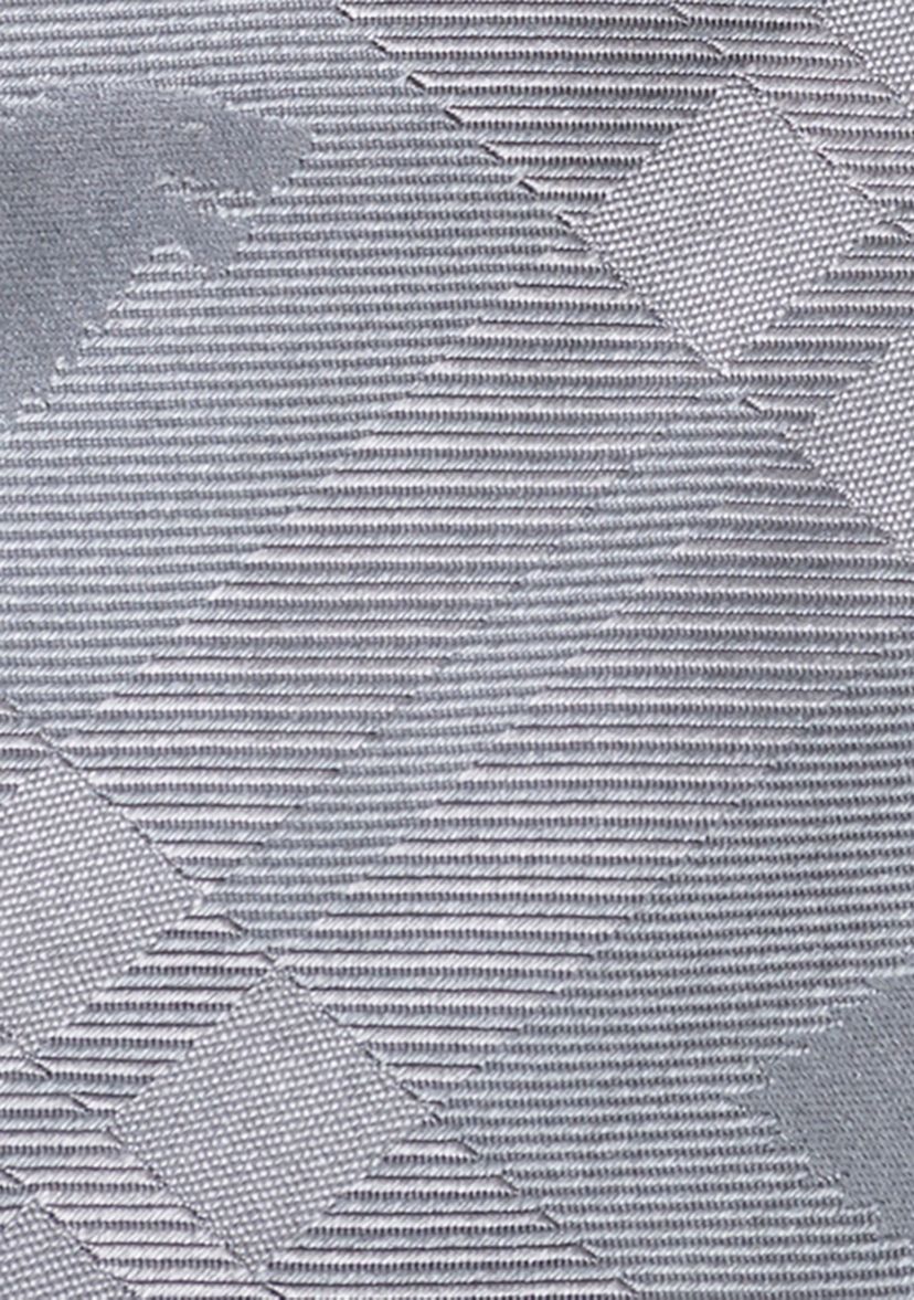 Mens Stark Direwolf Gray Plaid Silk Tie