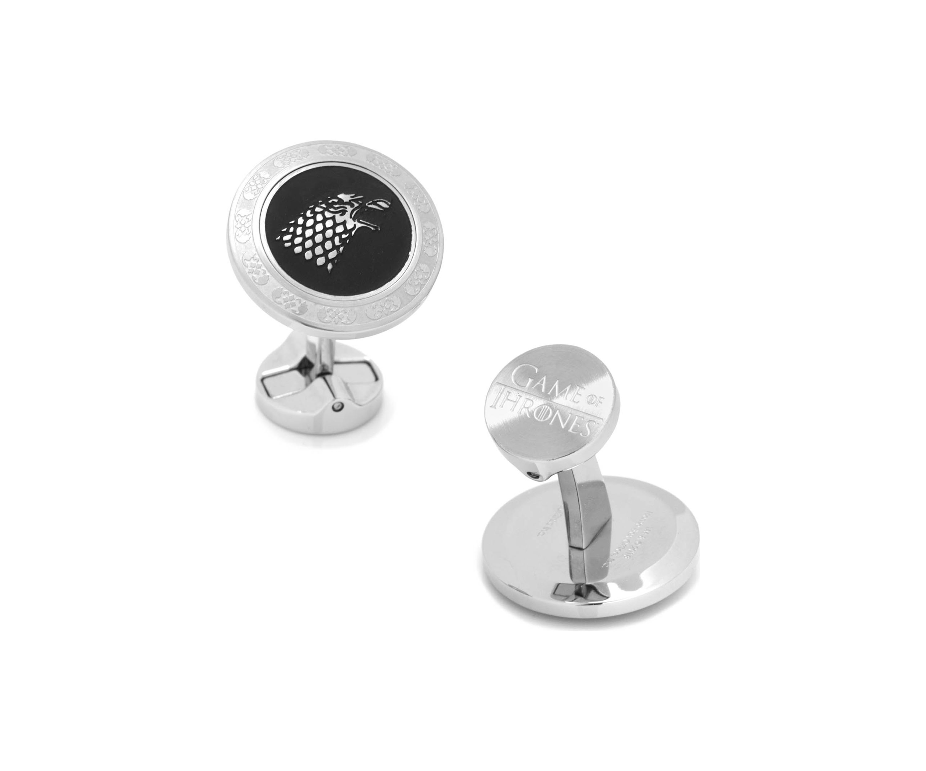 Stark Filigree Stainless Steel Cufflinks