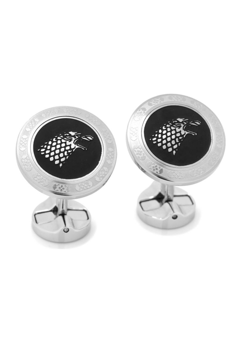 Stark Filigree Stainless Steel Cufflinks