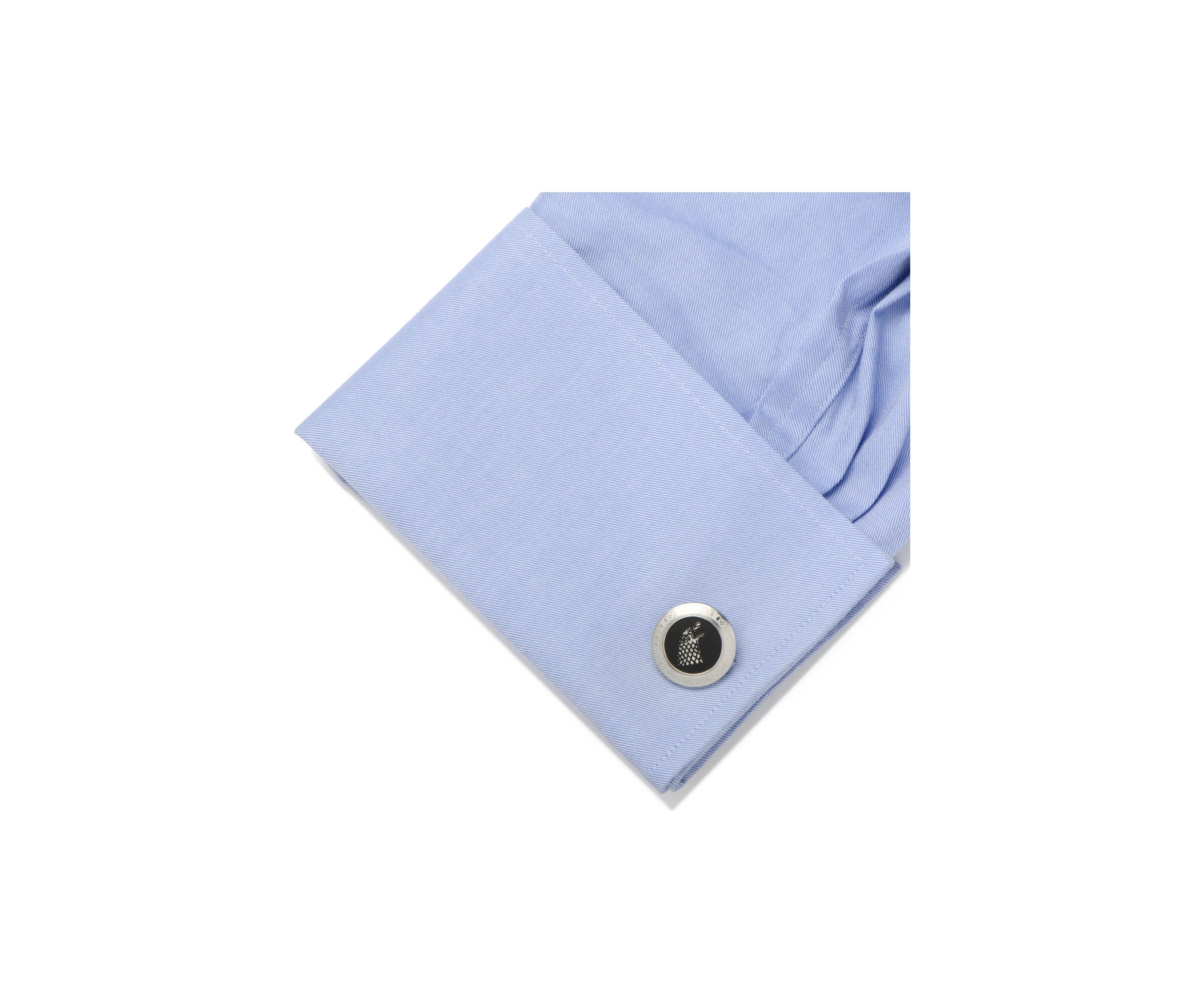 Stark Filigree Stainless Steel Cufflinks