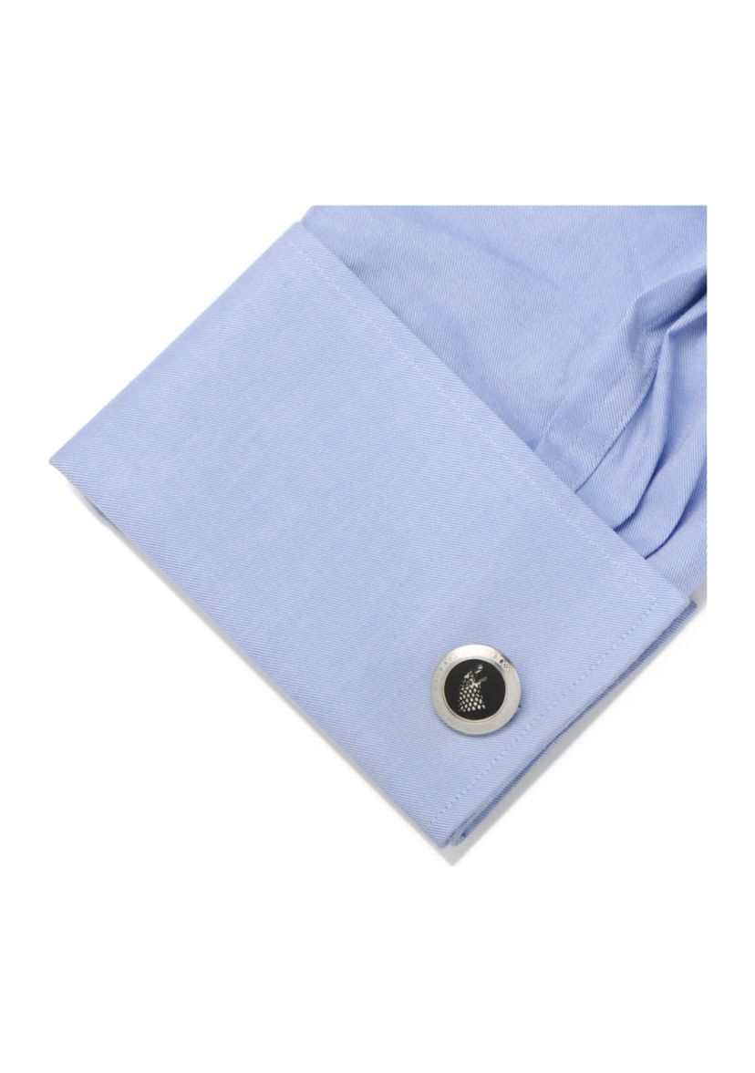 Stark Filigree Stainless Steel Cufflinks