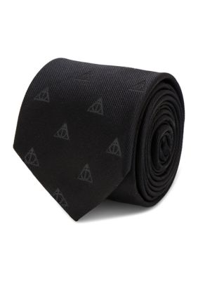 Harry Potter Men's Deathly Hallows Tie, Black