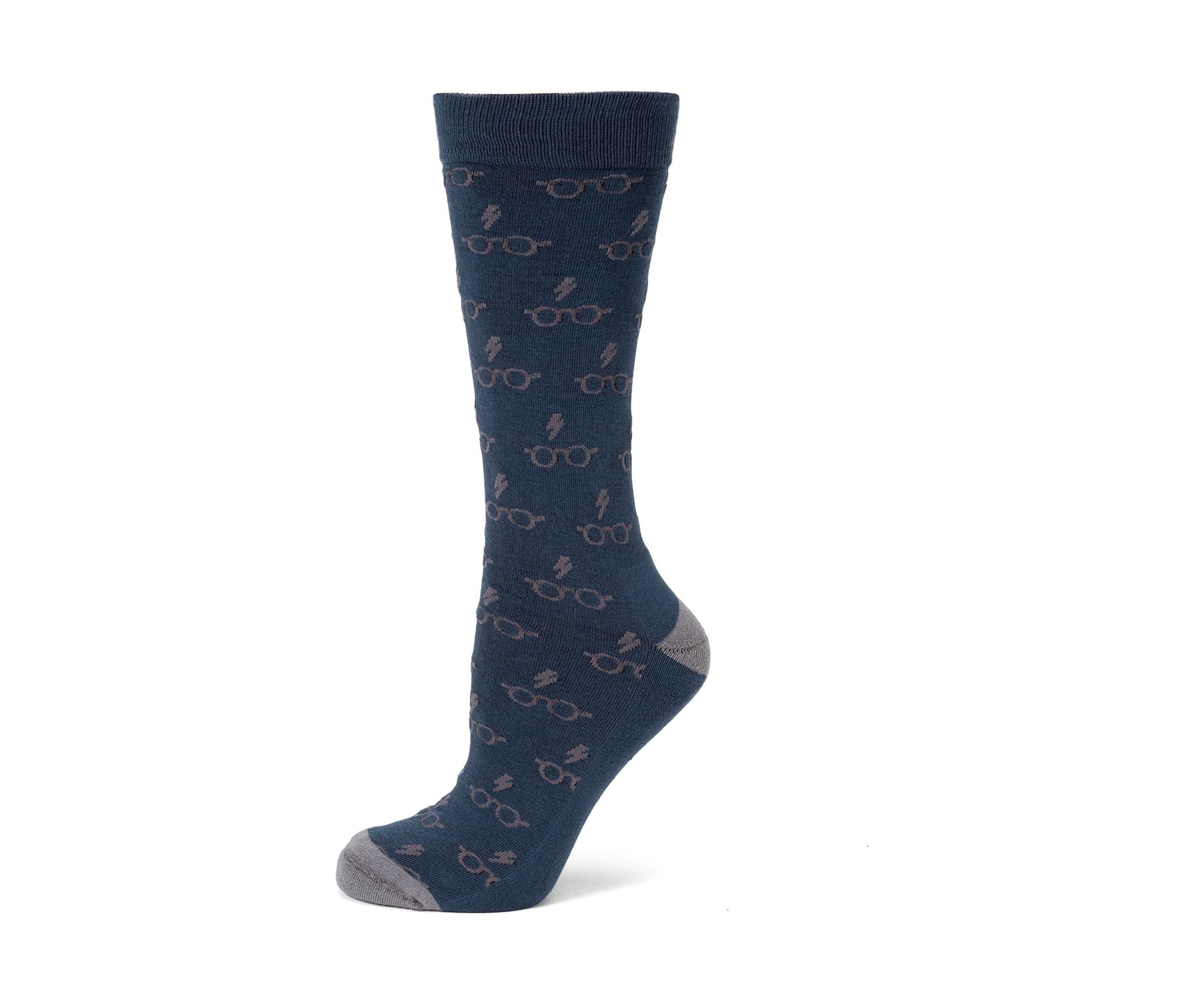 Harry Potter Glasses Navy Mens Socks