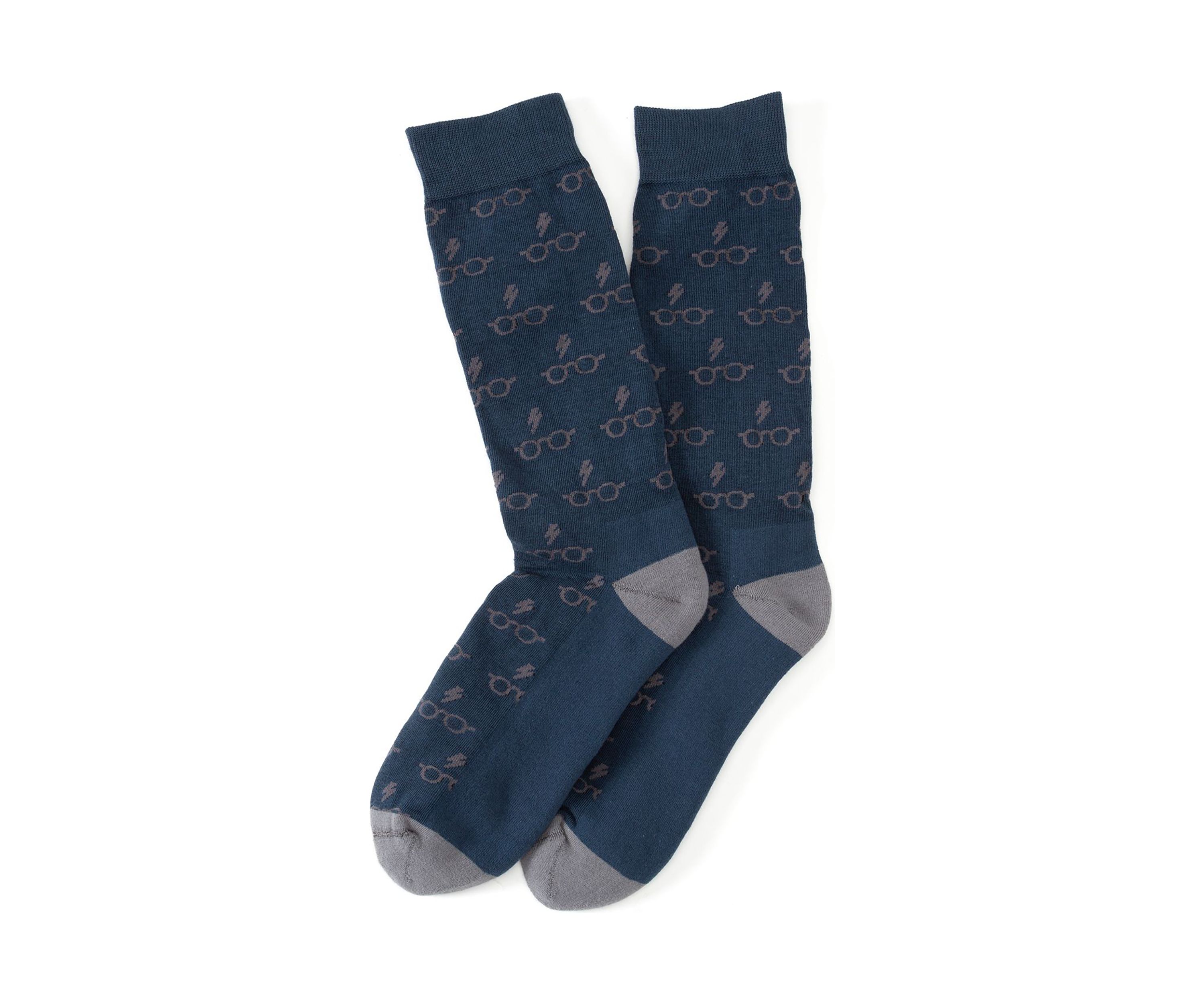 Harry Potter Glasses Navy Mens Socks