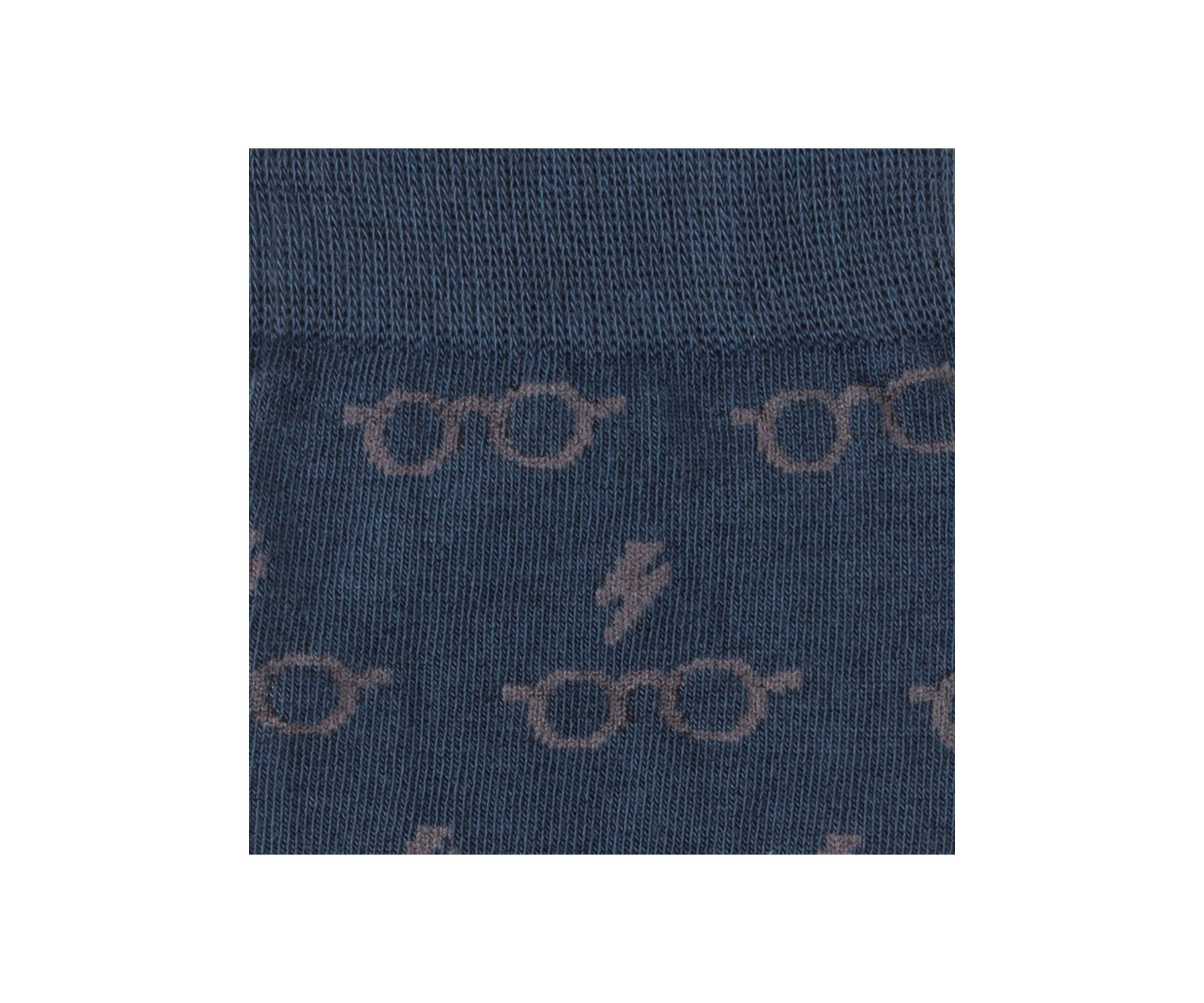 Harry Potter Glasses Navy Mens Socks