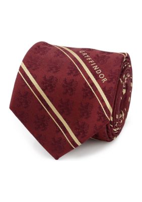Harry Potter Men's Gryffindor Maroon Stripe Silk Tie