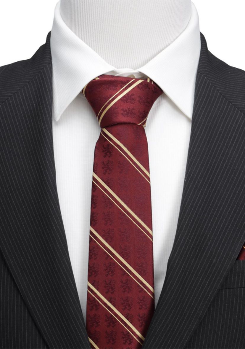 Gryffindor Maroon Stripe Silk Tie