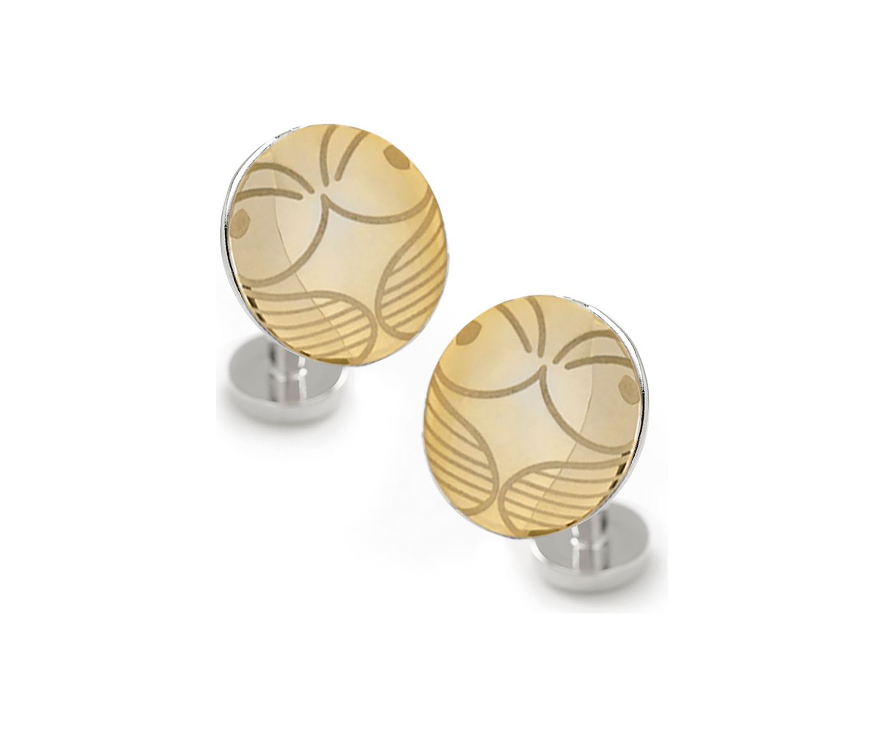 Golden Snitch Hidden Deathly Hallows Locket Cufflinks