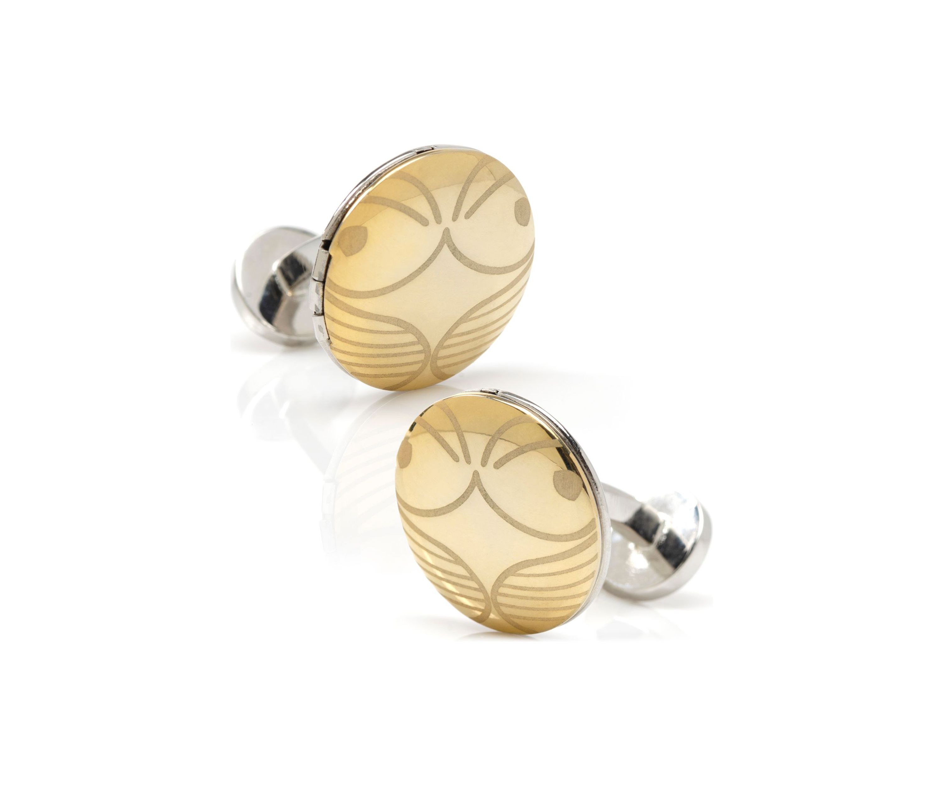 Golden Snitch Hidden Deathly Hallows Locket Cufflinks