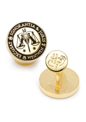Harry Potter Men's Ministry of Magic Wizengamot Cufflinks, Gold