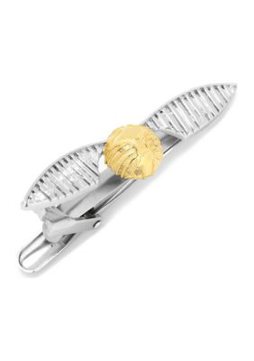 Harry Potter Men's 3D Golden Snitch Tie Clip, Silver